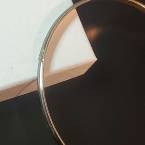 Silver tone round bracelet wardrobe staple unisex